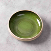 Pratos de restaurante a granel, talheres de porcelana verde